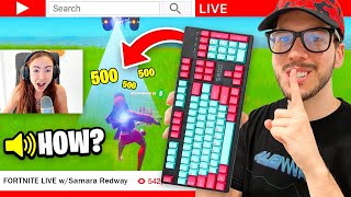 WIRELESS KEYBOARD PRANK on My Girlfriend Fortnite [upl. by Wiseman]