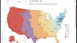 USPS Zone Map  Zip Code to City Look Up [upl. by Nothgierc591]