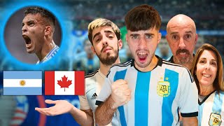 ARGENTINA 2 CANADÁ 0 COPA AMERICA 2024  REACCIÓN DE HINCHAS ARGENTINOS [upl. by Bindman]