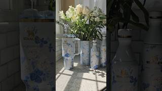 LOVESHACKFANCY X STANLEY amp 1800FLOWERS UNBOXING HAUL 🩵💙💐 loveshackfancy stanleycup 1800flowers [upl. by Nylhtac695]