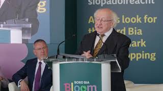 Speech by President Michael D Higgins at the Opening of Bloom 2023 [upl. by Rozalie571]