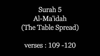 Conversation Between Jesus And Allah  Surah AlMaidah verses 109 120 [upl. by Brechtel616]