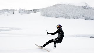 Winter wakeskate wonderland w Brian Grubb [upl. by Jumbala]