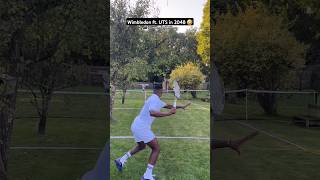 Wimbledon ft UTS in 2048 Cool home made grass tennis court Max Bertimon vs David Lanclas tennis [upl. by Falk]