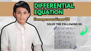 Differential Equations Homogeneous Linear DE [upl. by Euqinomod]