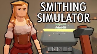 Crafting AWFUL Swords in Forge Simulator [upl. by Rosenstein265]