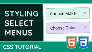 How to Style Drop Down Menus  CSS Web Design Tutorial [upl. by Beckman]