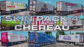 Skin Pack 4 Chereau Truck Custom ETS2 [upl. by Ailaza266]