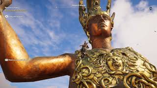 Statue of Athena Athens  Assassins Creed Odyssey  4K [upl. by Eulaliah]