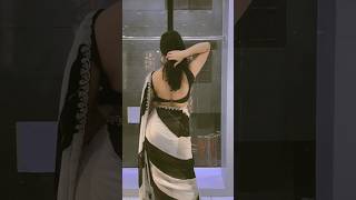 Shriju Ghimire saree backless dance aunty love backlesssaree navel waist blouseback bhabhi [upl. by Ecirp]