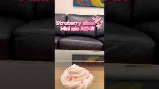 Strawberry Slime Mini Mic ASMR Pt1 [upl. by Cristie171]