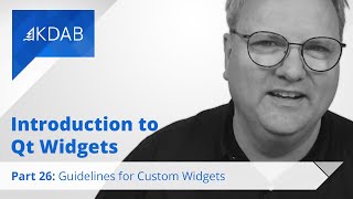 Introduction to Qt Widgets Part 26  Guidelines for Custom Widgets [upl. by Asirb]