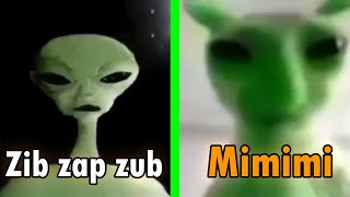 Alien Speaking Meme VS Green Alien Cat  Alien speaking Meme Zip Zap Zop [upl. by Kehr]