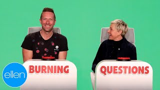 Chris Martin Answers Ellens Burning Questions [upl. by Ward]