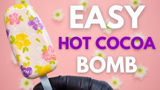 How to Make HOT CHOCOLATE BOMBS  PACKAGING EASY Hot Cocoa Bomb Tutorial Flower Cakesicle Mold [upl. by Ottavia]