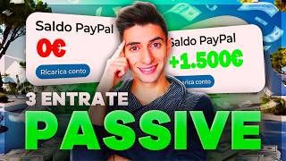 GUADAGNARE ONLINE con 3 ENTRATE PASSIVE  Entrate passive [upl. by Eniarol182]