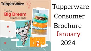 Tupperware January 2024 Catalogue consumer Brochure tupperware [upl. by Muhcon606]