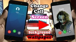 Trick To Change Call Screen Background Wallpaper in Any Xiaomi Redmi Device  Without Root  Hindi [upl. by Wareing]