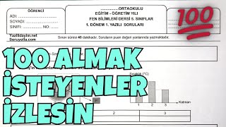 5Sınıf Fen Bilimleri 1Dönem 1Yazılı [upl. by Oak]