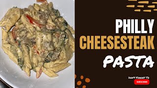 ✨ PHILLY CHEESESTEAK PASTA ✨ [upl. by Gustin472]