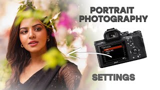 Portrait Photography Camera Settings [upl. by Aihtebat]