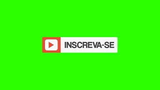 Brazilian Subscribe Buttons 8  Green Screen  Chroma Key [upl. by Duong271]