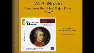 Mozart Symphony 36 quotLinzquot k425  Video Score  ASMF Marriner [upl. by Namhcan]