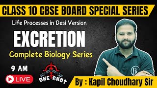 EXCRETION  Class 10 Life Processes Important Questions amp Revision  Free Notes  by kapil [upl. by Venterea]