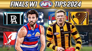 AFL Finals Week 1  Tips amp Predictions 2024 [upl. by Notfa]