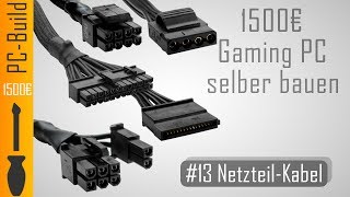 Gaming PC bauen 13  NetzteilKabel verbinden GamingPC Build German [upl. by Nahsor515]