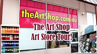 Art Store Tour The Art Shop A Detailed Walk Through of All of The Art Supplies Its A BIG Shop [upl. by Dorris]