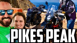 Riding A Motorcycle Up Pikes Peak  Scariest Ride Ever  2022 Americas Mountain Colorado [upl. by Adehsar]