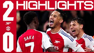 THREE BIG POINTS  HIGHLIGHTS  Arsenal vs Manchester United 20  Timber Saliba  PL [upl. by Lleznod765]