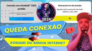 ERRO CONEXAO PARTIDA CAINDO O QUE ESTA ACONTECENDO EFOOTBALL2024 [upl. by Greenfield]