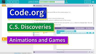 Sprites Lesson 613 Codeorg Tutorial with Answers  Unit 3 Animation and Games CS Discoveries [upl. by Dragoon]