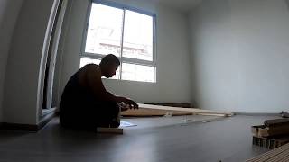 Assembly Utaker bed frame from IKEA in a minute [upl. by Gadmon]