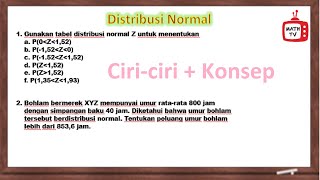 Peluang Distribusi Normal  Statistik Inferensi [upl. by Baecher]