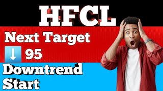 HFCL Share Analysis amp Next Target [upl. by Anwahs487]