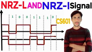 NRZL and NRZI Signal with example UrduHindi [upl. by Atiraj414]