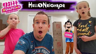 Hello Neighbor in Real Life Steals Our Toys SnapStar Collectibles Scavenger Hunt [upl. by Rdnaskela]