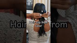 Diy hair accessories hairstyle with diy clip diy ytshorts shorts [upl. by Anelrats]