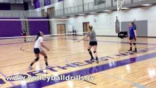 Volleyball Conditioning Drill Pass Out [upl. by Griffith38]