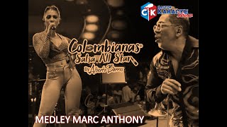 karaoke medley marc anthony colombianas salsa all star by castor karaoke show [upl. by Yelyac]