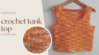 Crochet Tank Top  Crochet Tutorial [upl. by Uhthna]