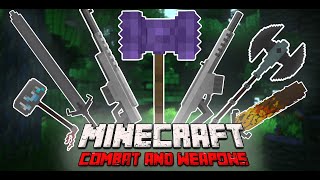 TOP 10 Combat and Weapon Mods for Minecraft [upl. by Hamas733]