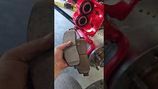 Z36 Powerstop Brake Kit Install on NatashasCars Comanche Project  Shorts [upl. by Ahsineb]