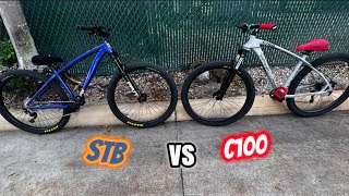 STB VS C100 WHICH IS THE BETTER MOUNTAIN WHEEIE BIKE [upl. by Sirrad]