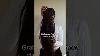 Clipin ponytail extensions tutorial ✨ [upl. by Galanti]