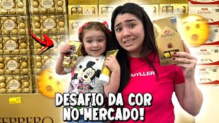 DESAFIO DA COR DOURADA no mercado com a diva  ela descobriu [upl. by Eillit]