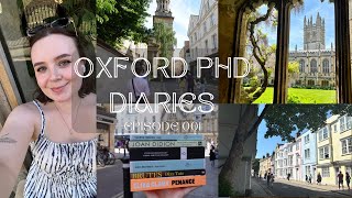 oxford phd diaries 𖡼 book shopping cafe working presentation prep reading 𖡼 ep001 [upl. by Werbel133]